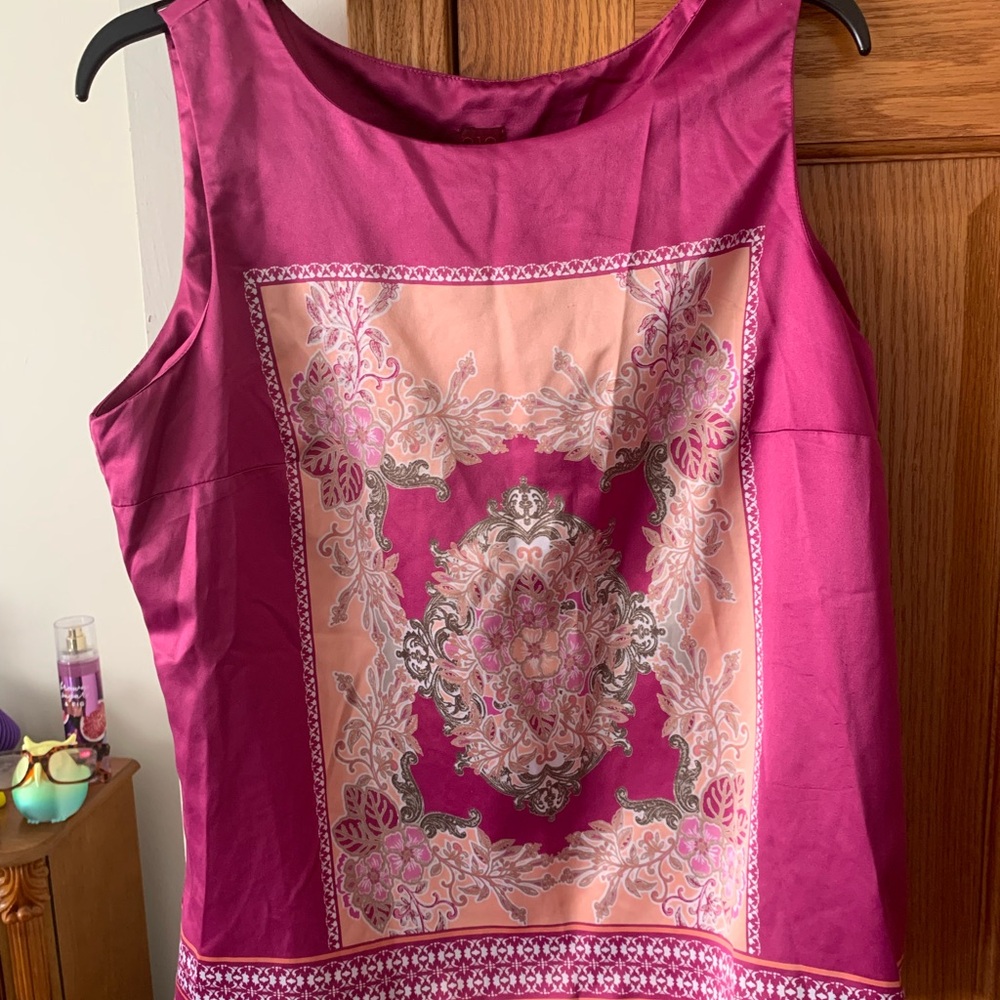 212 Collection Multicolored Sleeveless Tank Top. Size Large